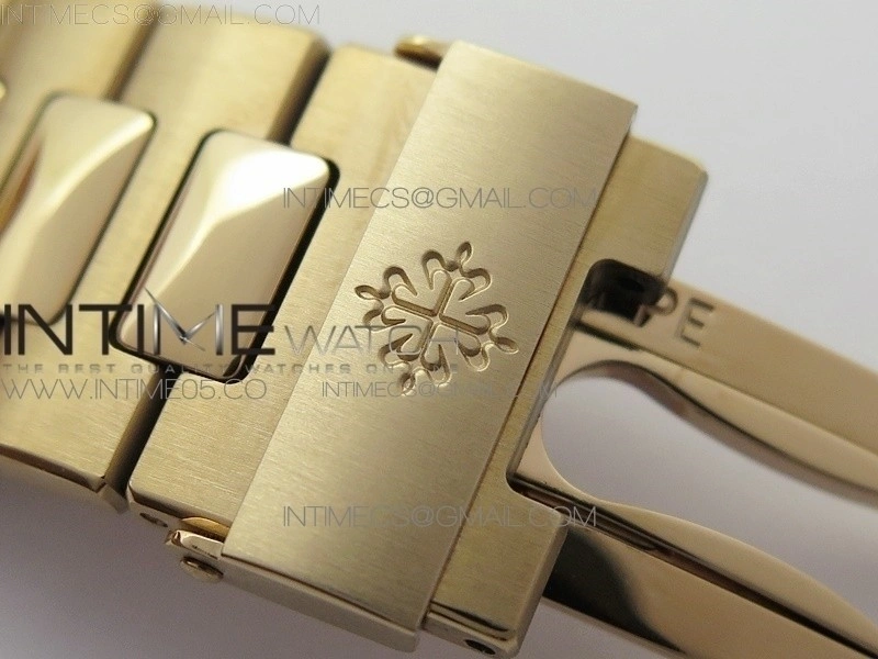 Nautilus 5711 1R PPF V4 1:1 Best Edition White Textured Dial on RG Bracelet 324CS