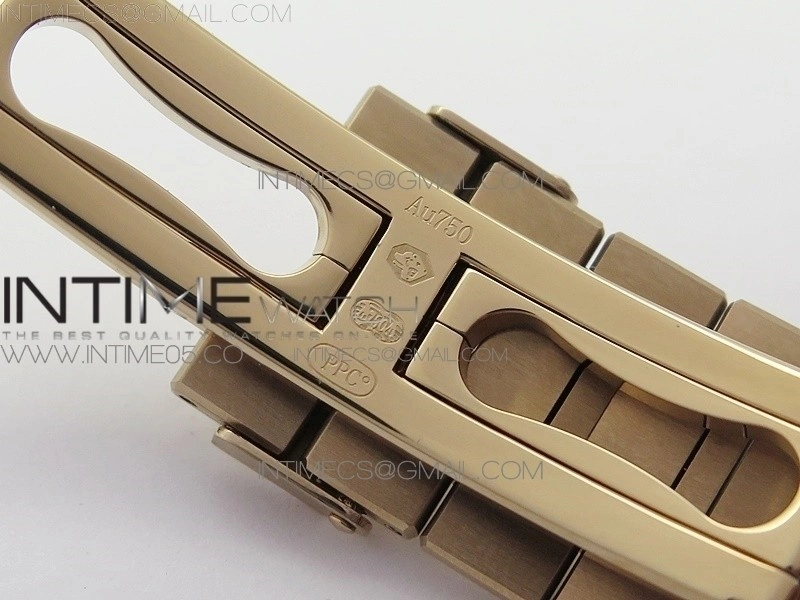 Nautilus 5711 1R PPF V4 1:1 Best Edition White Textured Dial on RG Bracelet 324CS