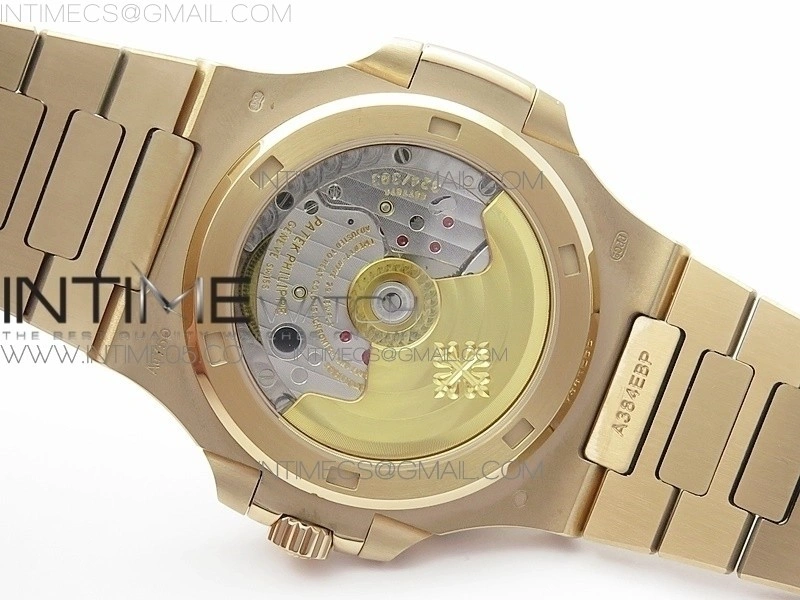 Nautilus 5711 1R PPF V4 1:1 Best Edition White Textured Dial on RG Bracelet 324CS
