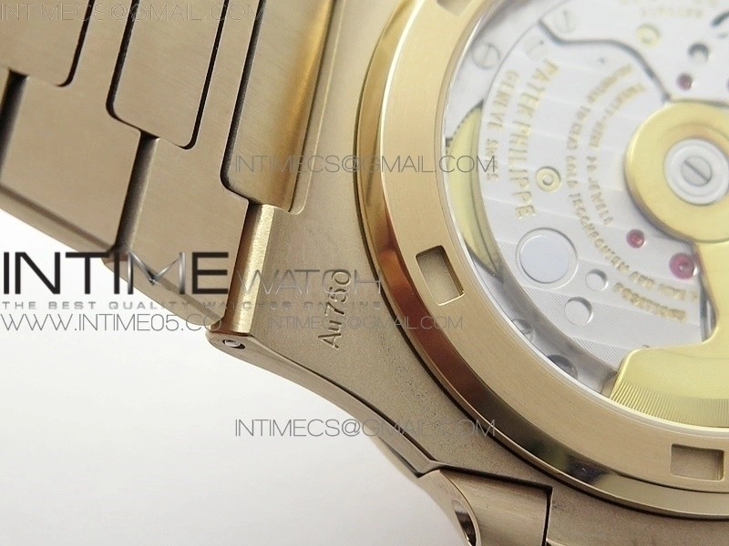 Nautilus 5711 1R PPF V4 1:1 Best Edition White Textured Dial on RG Bracelet 324CS