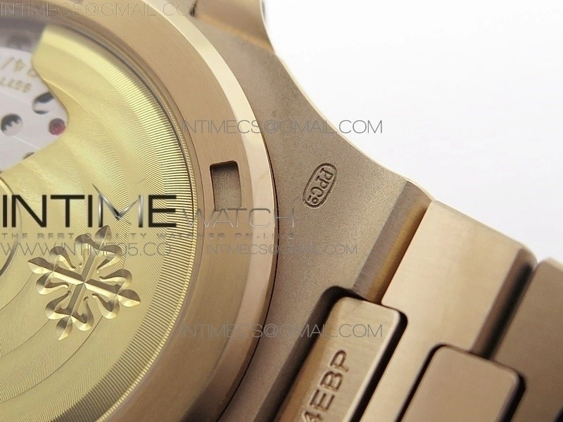 Nautilus 5711 1R PPF V4 1:1 Best Edition White Textured Dial on RG Bracelet 324CS