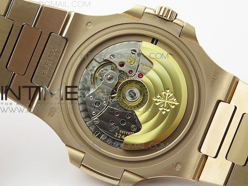 Nautilus 5711 1R PPF V4 1:1 Best Edition White Textured Dial on RG Bracelet 324CS