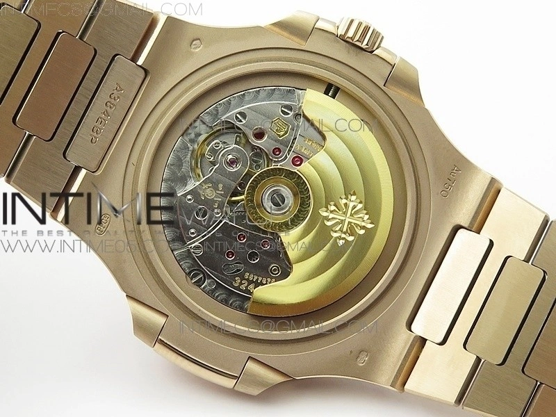 Nautilus 5711 1R PPF V4 1:1 Best Edition White Textured Dial on RG Bracelet 324CS