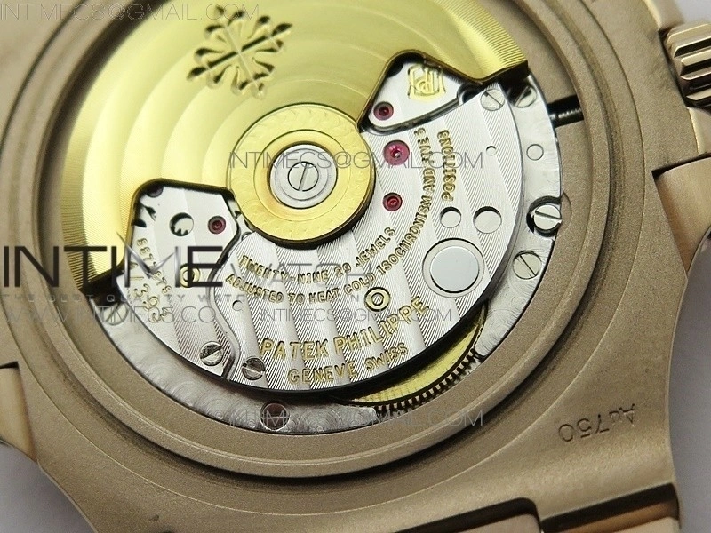 Nautilus 5711 1R PPF V4 1:1 Best Edition White Textured Dial on RG Bracelet 324CS