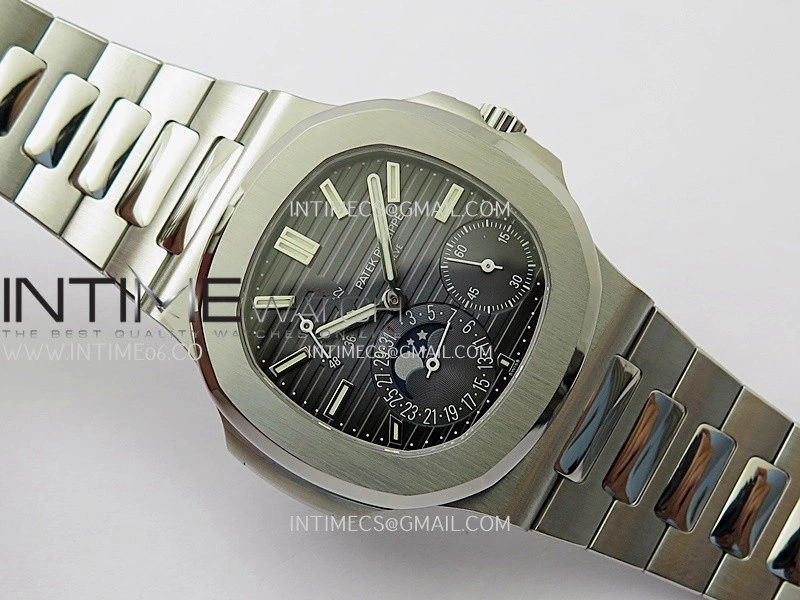 Nautilus 5712-1A 001 SS PPF 1:1 V4+ Best Edition Blue Dial on SS Bracelet PPF240