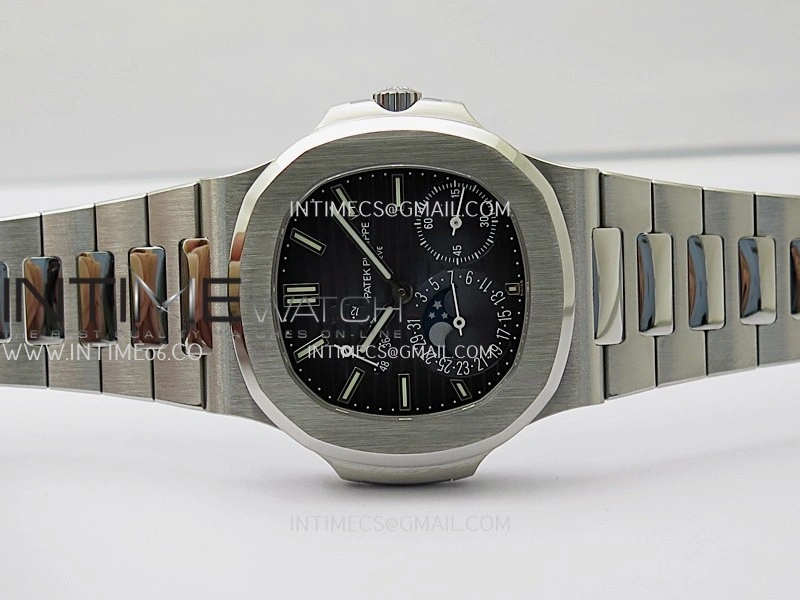 Nautilus 5712-1A 001 SS PPF 1:1 V4+ Best Edition Blue Dial on SS Bracelet PPF240