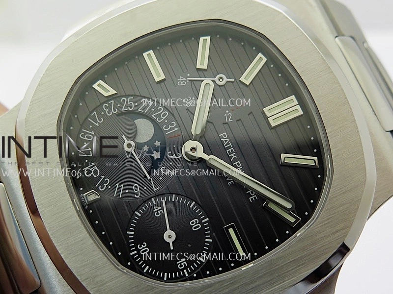 Nautilus 5712-1A 001 SS PPF 1:1 V4+ Best Edition Blue Dial on SS Bracelet PPF240