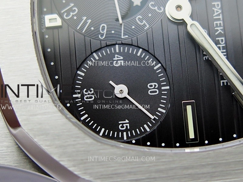 Nautilus 5712-1A 001 SS PPF 1:1 V4+ Best Edition Blue Dial on SS Bracelet PPF240