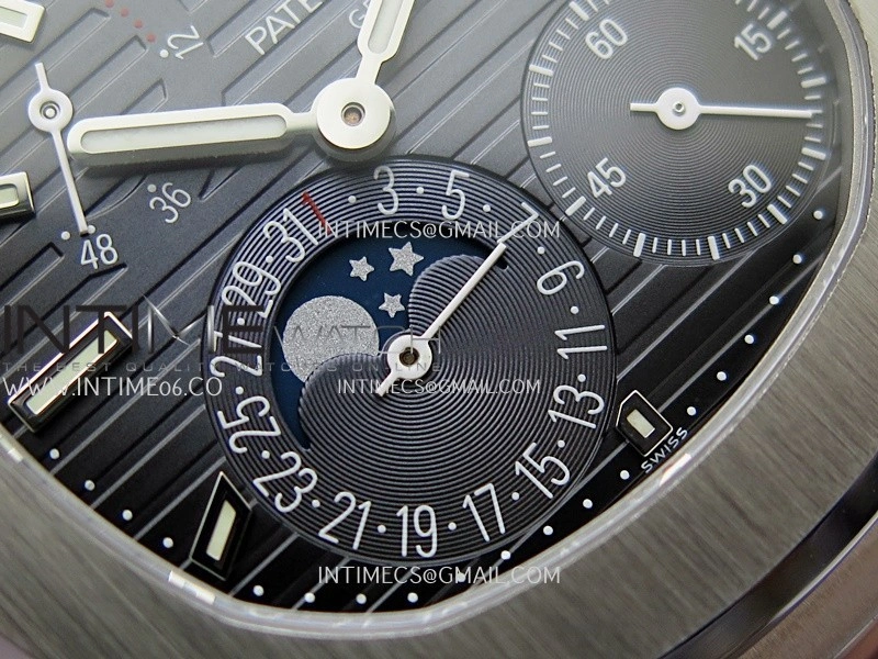 Nautilus 5712-1A 001 SS PPF 1:1 V4+ Best Edition Blue Dial on SS Bracelet PPF240