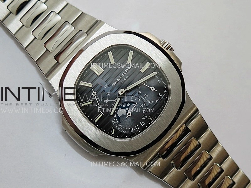 Nautilus 5712-1A 001 SS PPF 1:1 V4+ Best Edition Blue Dial on SS Bracelet PPF240