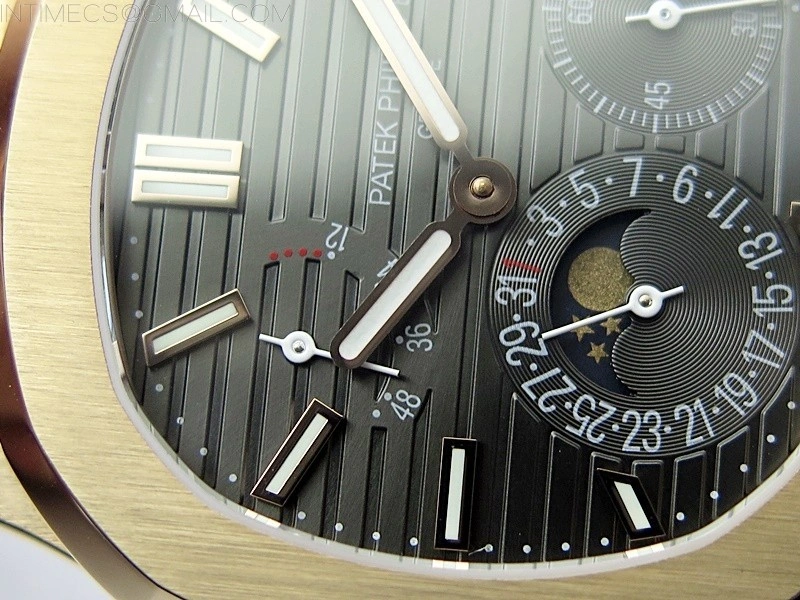 Nautilus 5712R RG 3EF Best Edition Blue Dial on Brown Leather Strap A240