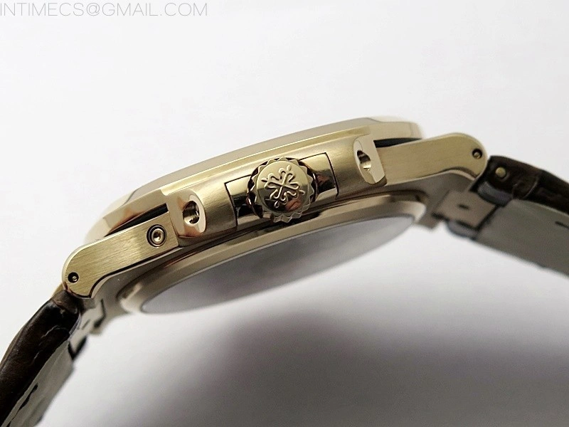 Nautilus 5712R RG 3EF Best Edition Blue Dial on Brown Leather Strap A240