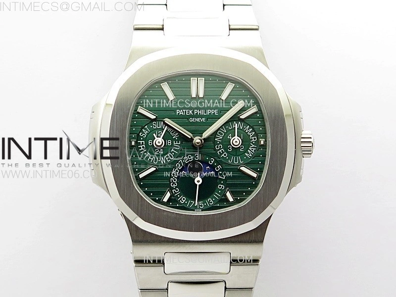 Nautilus 5740 SS TWF Best Edition Green Dial on SS Bracelet A240