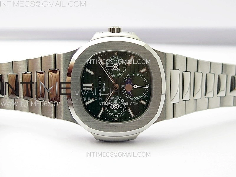 Nautilus 5740 SS TWF Best Edition Green Dial on SS Bracelet A240