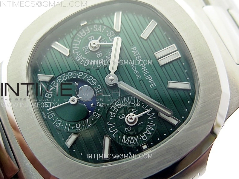 Nautilus 5740 SS TWF Best Edition Green Dial on SS Bracelet A240