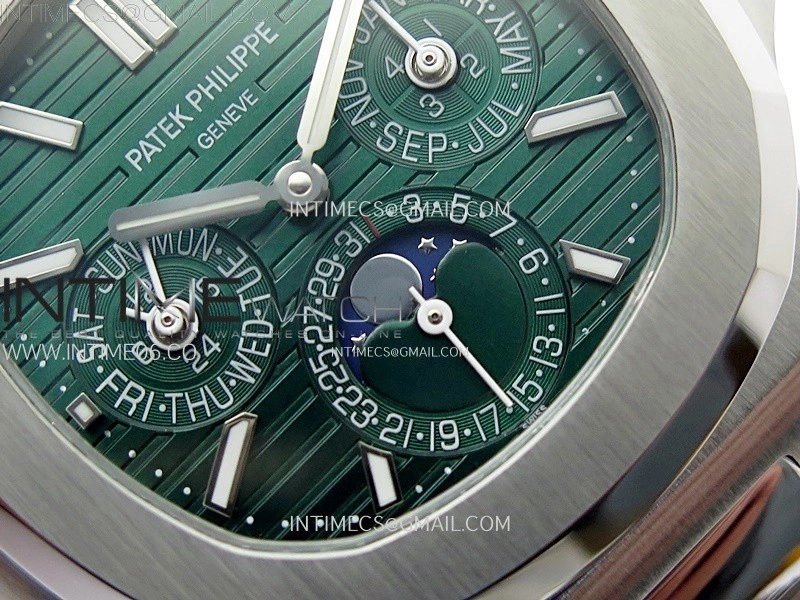 Nautilus 5740 SS TWF Best Edition Green Dial on SS Bracelet A240