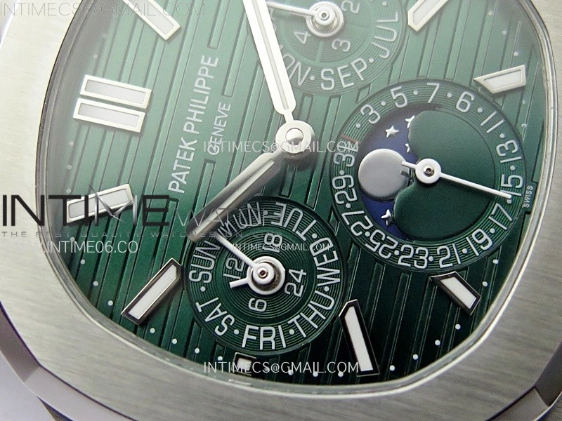 Nautilus 5740 SS TWF Best Edition Green Dial on SS Bracelet A240