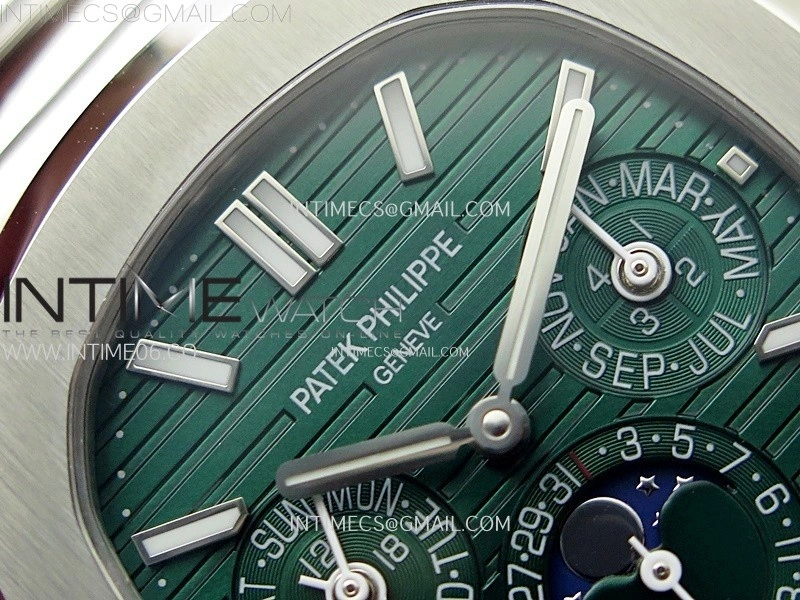 Nautilus 5740 SS TWF Best Edition Green Dial on SS Bracelet A240