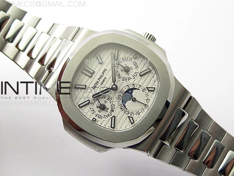 Nautilus 5740 SS TWF Best Edition White Dial on SS Bracelet A240
