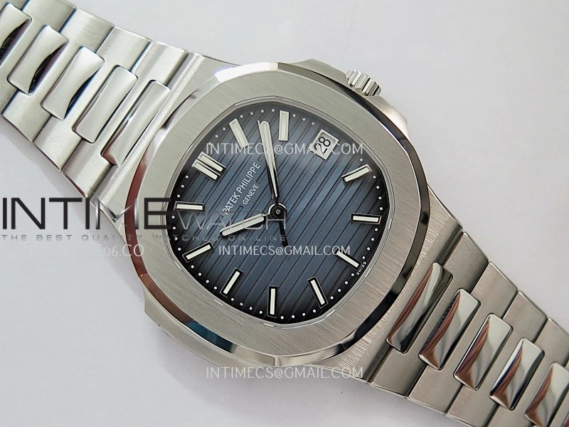 Nautilus 5811 3KF 1:1 Best Edition Blue Textured Dial on SS Bracelet Asian 330