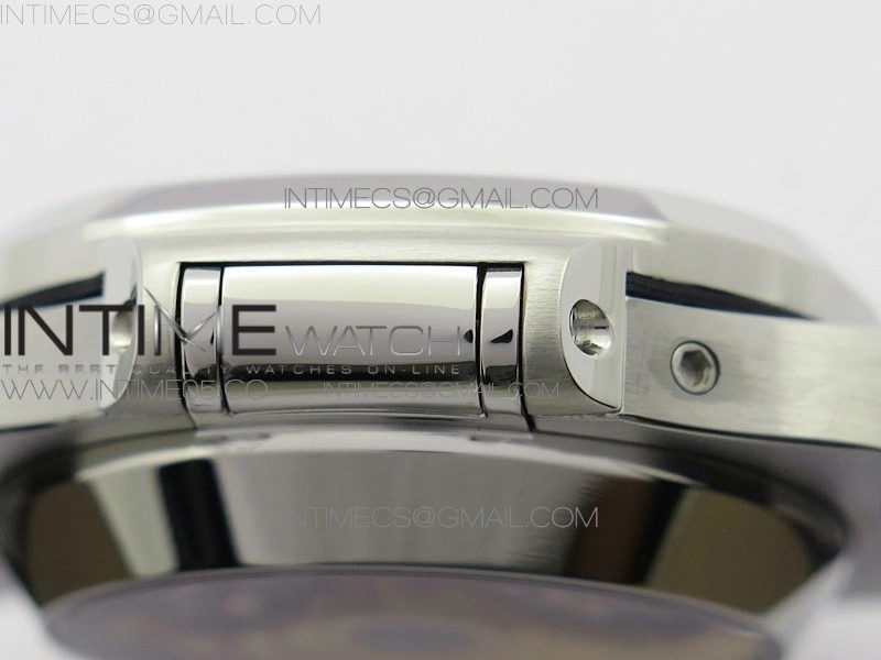 Nautilus 5980 SS 3KF Best Edition Blue Dial on Black Leather Strap A7750