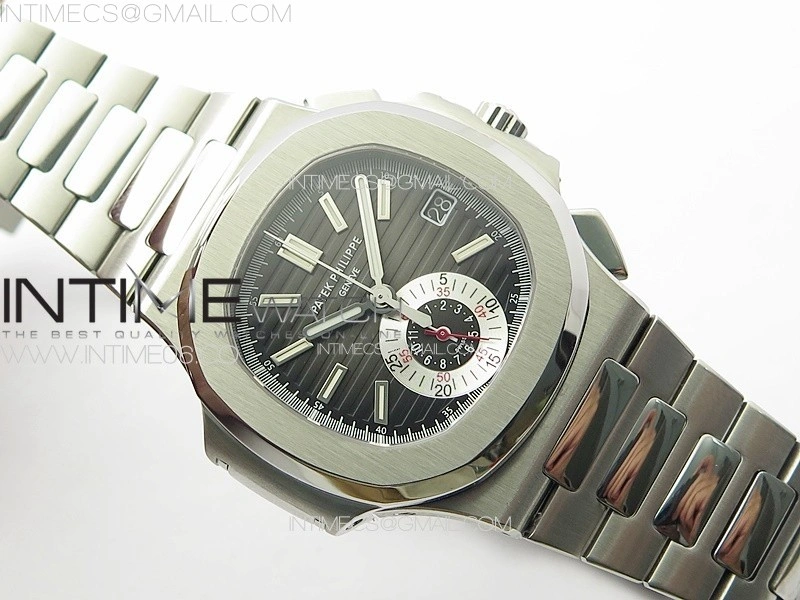 Nautilus 5980 SS PPF Best Edition Black Dial on SS Bracelet A28-520