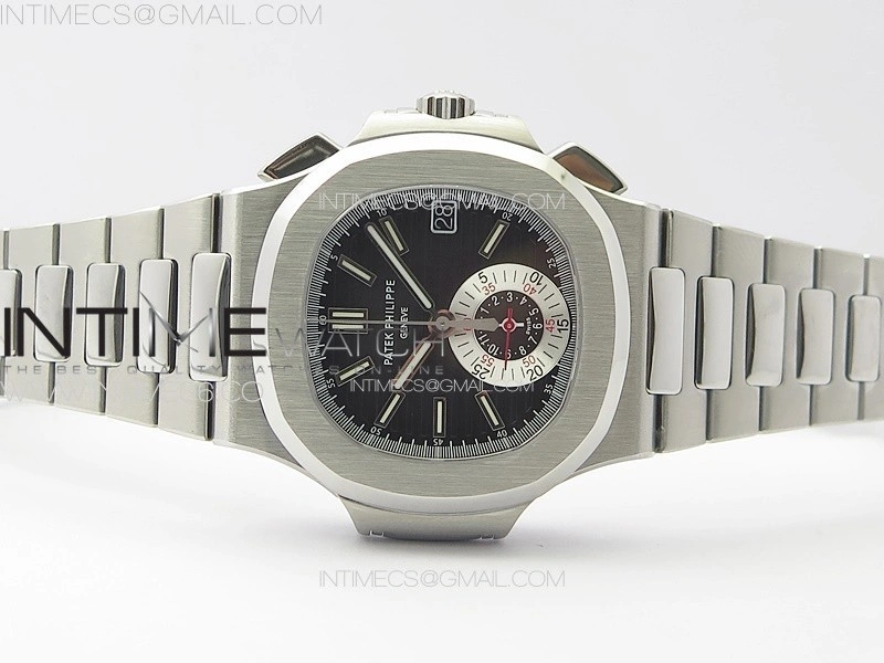 Nautilus 5980 SS PPF Best Edition Black Dial on SS Bracelet A28-520