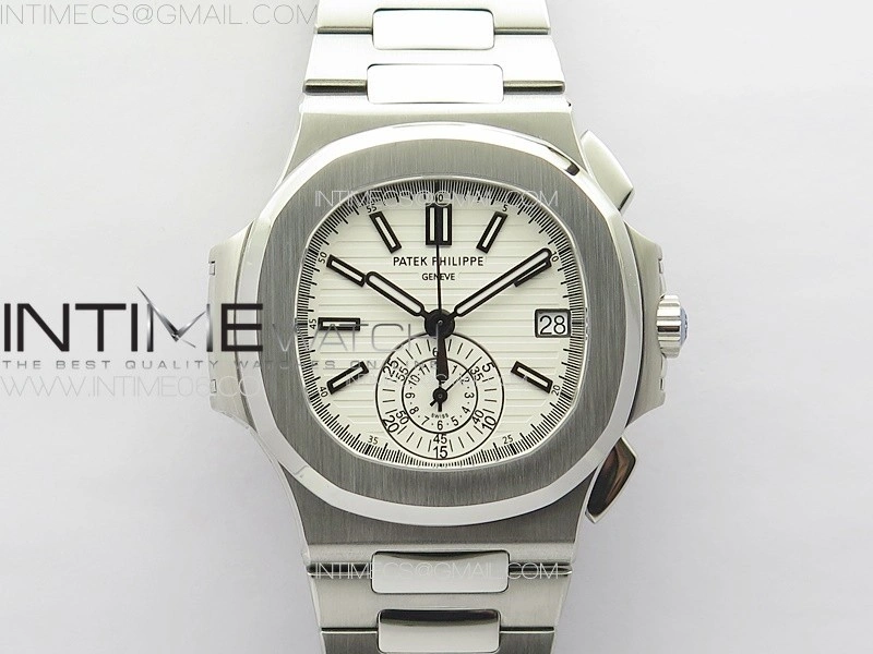 Nautilus 5980 SS PPF Best Edition White Dial on SS Bracelet A28-520