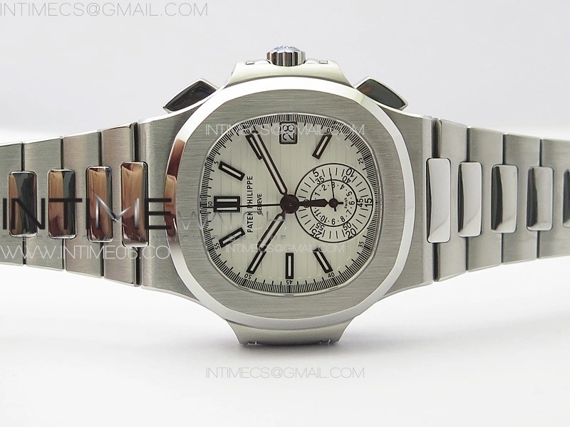 Nautilus 5980 SS PPF Best Edition White Dial on SS Bracelet A28-520
