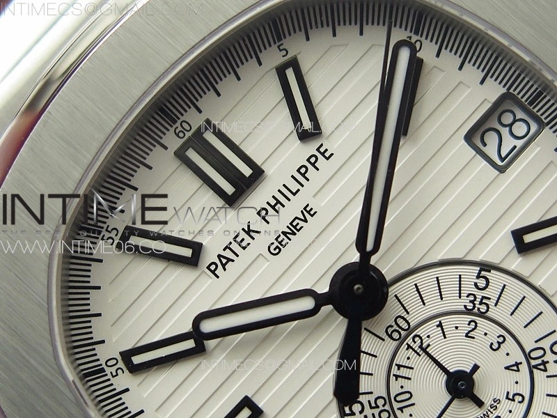 Nautilus 5980 SS PPF Best Edition White Dial on SS Bracelet A28-520