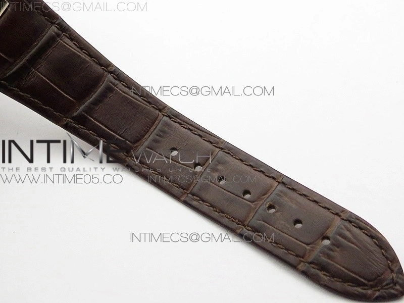 Nautilus 5980 SS RG 3KF Best Edition Blue Dial on Brown Leather Strap A7750