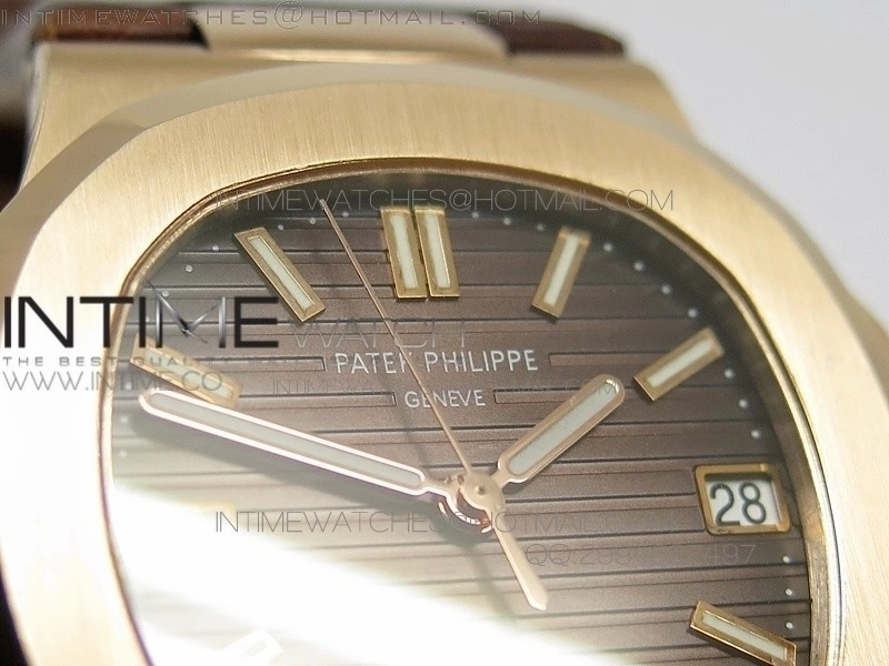 Nautilus Jumbo 5711 RG BP V2 Brown Dial on Brown Leather MIYOTA 9015 PP324CS