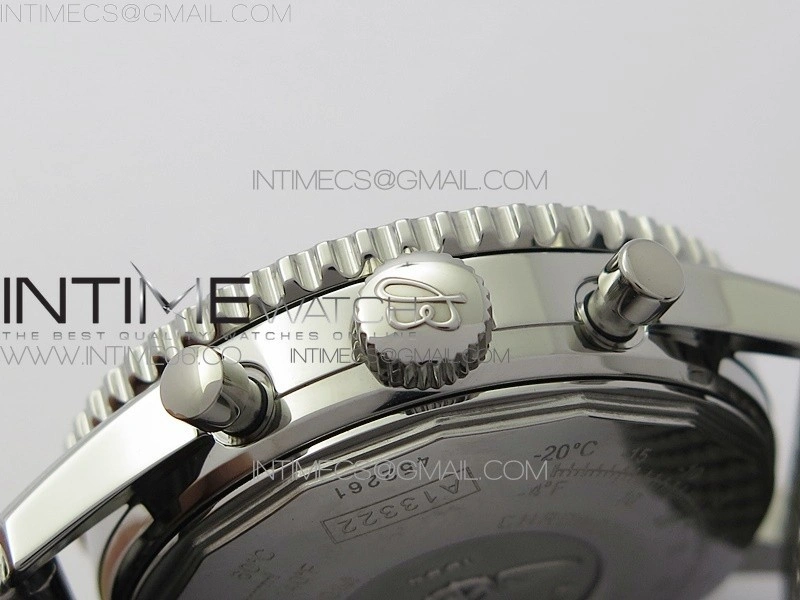 Navitimer 1 41mm SS B50 White Dial Black Subdial on SS Bracelet A7750