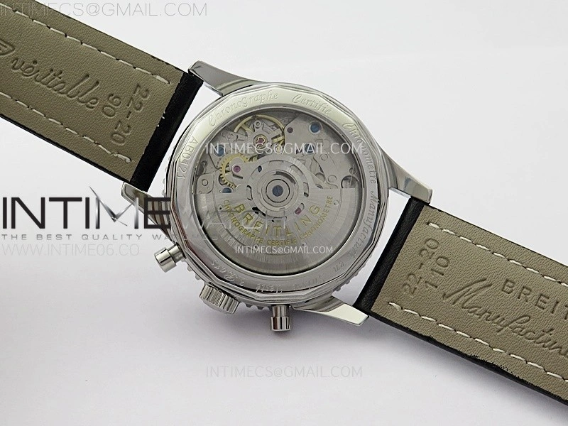 Navitimer 1 41mm SS B50 White Dial Black Subdial on SS Bracelet A7750