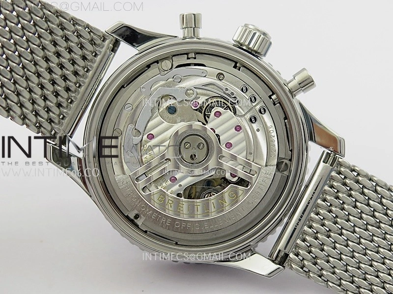 Navitimer B01 43mm SS B50 Best Edition Green Dial On SS Bracelet A7750