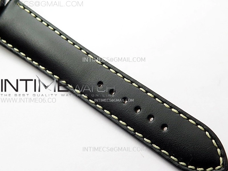 Navitimer8 A17314 SS TF 1:1 Best Edition Black dial On Black Leather Strap A2824