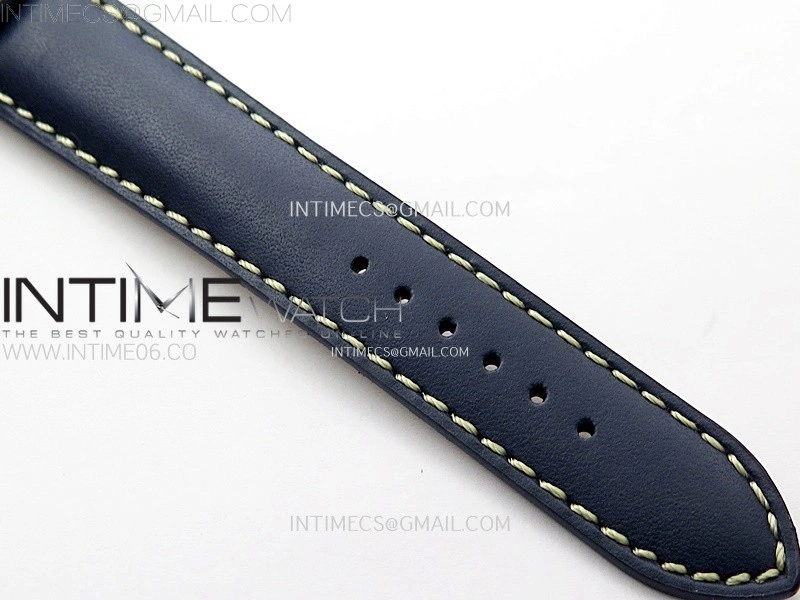 Navitimer8 A17314 SS TF 1:1 Best Edition Blue dial On Blue Leather Strap A2824