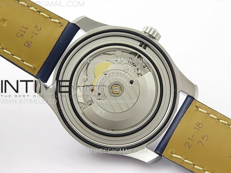 Navitimer8 A17314 SS TF 1:1 Best Edition Blue dial On Blue Leather Strap A2824