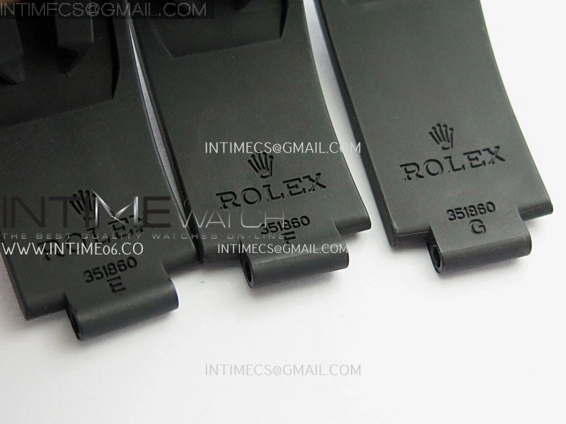 New 1:1 Rolex 22mm Oysterflex Rubber Strap 3 Size Same Technology as Genuine