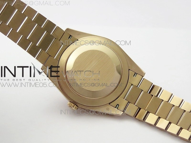 Day-Date 40mm 228239 BP New Dial Version 904 RG Silver Stick Markers Dial on RG President Bracelet A2836