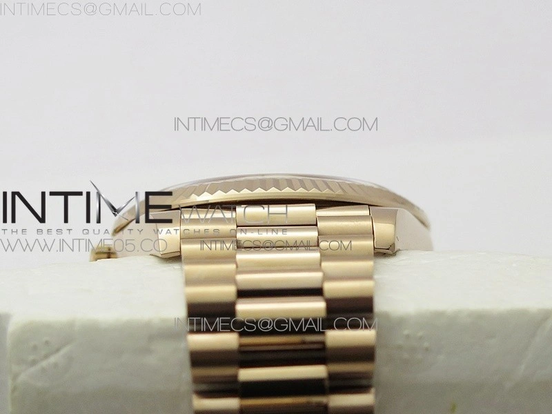 Day-Date 40mm 228239 BP New Dial Version 904 RG T Crystal Markers RG Dial on RG President Bracelet A2836