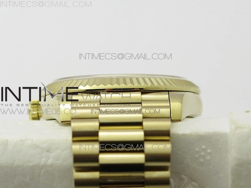 Day-Date 40mm 228239 BP New Dial Version 904 YG T Crystal Markers YG Dial on YG President Bracelet A2836