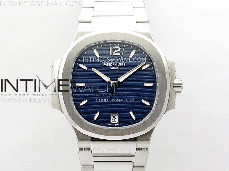 Nautilus 7118 New Version Ladies PPF 1:1 Best Edition Blue Dial on SS Bracelet A324 Super Clone