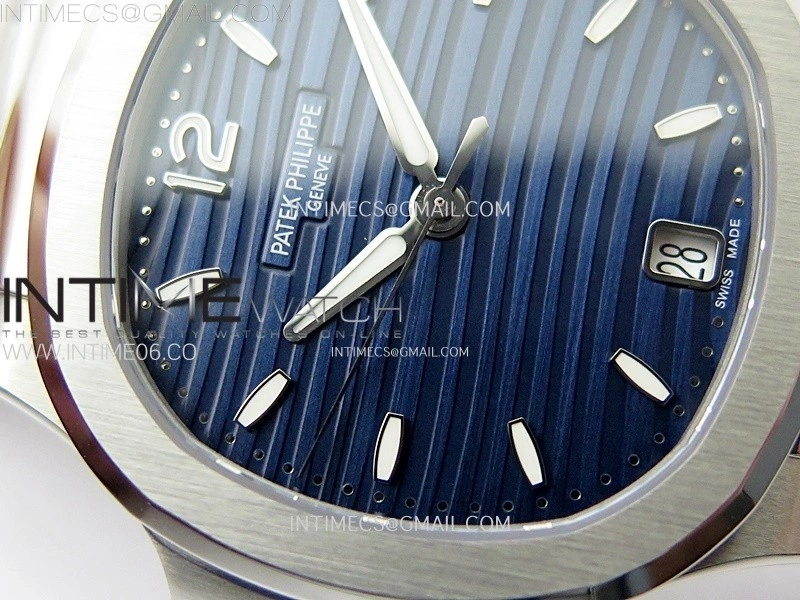 Nautilus 7118 New Version Ladies PPF 1:1 Best Edition Blue Dial on SS Bracelet A324 Super Clone