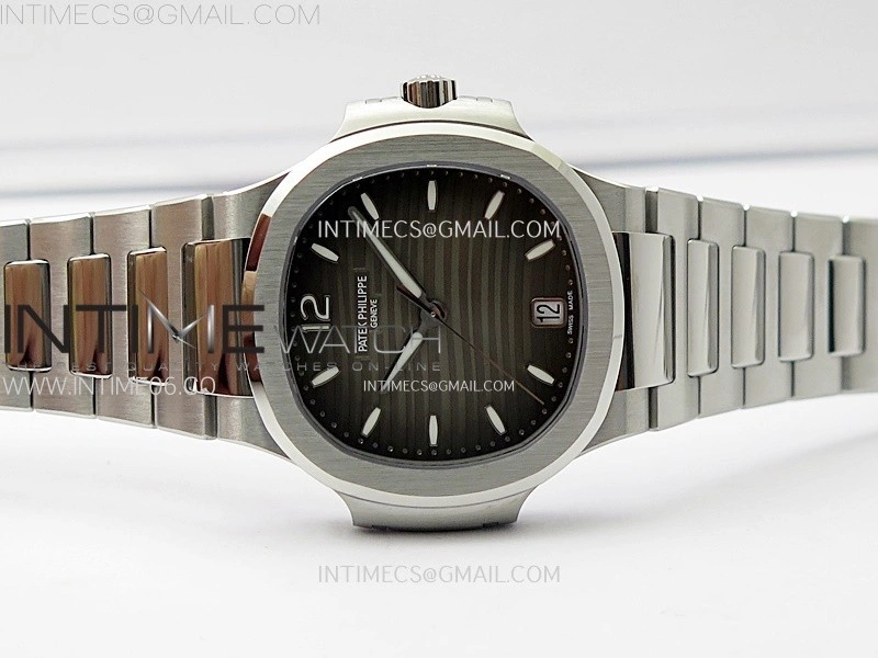 Nautilus 7118 New Version Ladies PPF 1:1 Best Edition Gray Dial on SS Bracelet A324 Super Clone