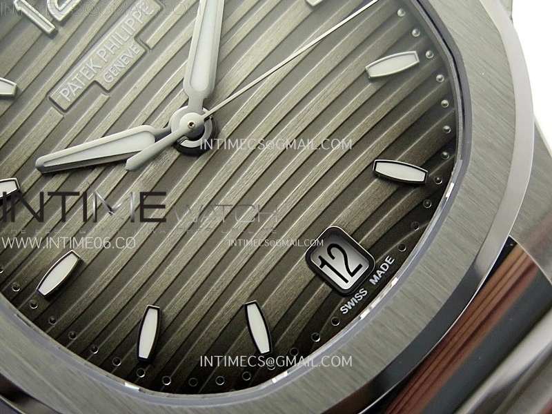 Nautilus 7118 New Version Ladies PPF 1:1 Best Edition Gray Dial on SS Bracelet A324 Super Clone