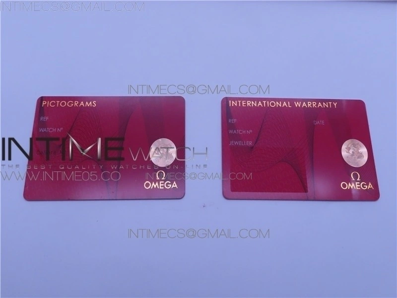 OMEGA bag with warranty card