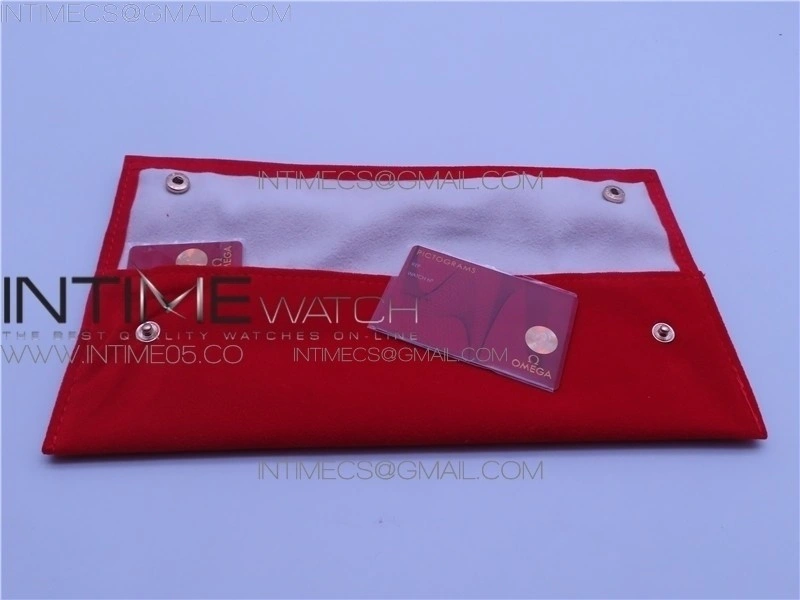 OMEGA bag with warranty card