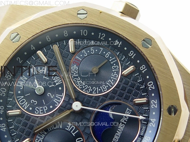 Royal Oak 41mm Complicated 26574 RG APSF1:1 Best Edition Blue Dial on RG Bracelet A5134