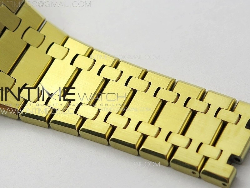 Royal Oak 41mm Complicated 26574 YG APSF1:1 Best Edition Blue Dial on YG Bracelet A5134